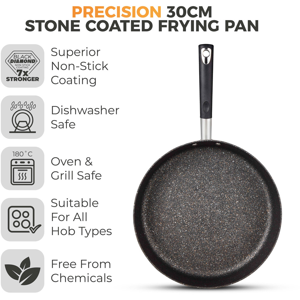Tower Precision 30cm Black Forged Aluminium Non-Stick Frying Pan Image 3
