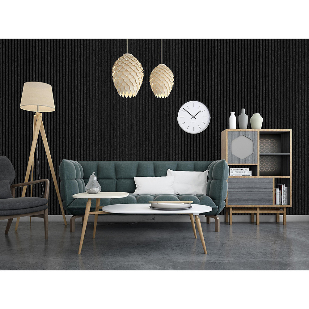 Proclad Charcoal Wood Slat Wall Panel 240 x 60cm Image 4