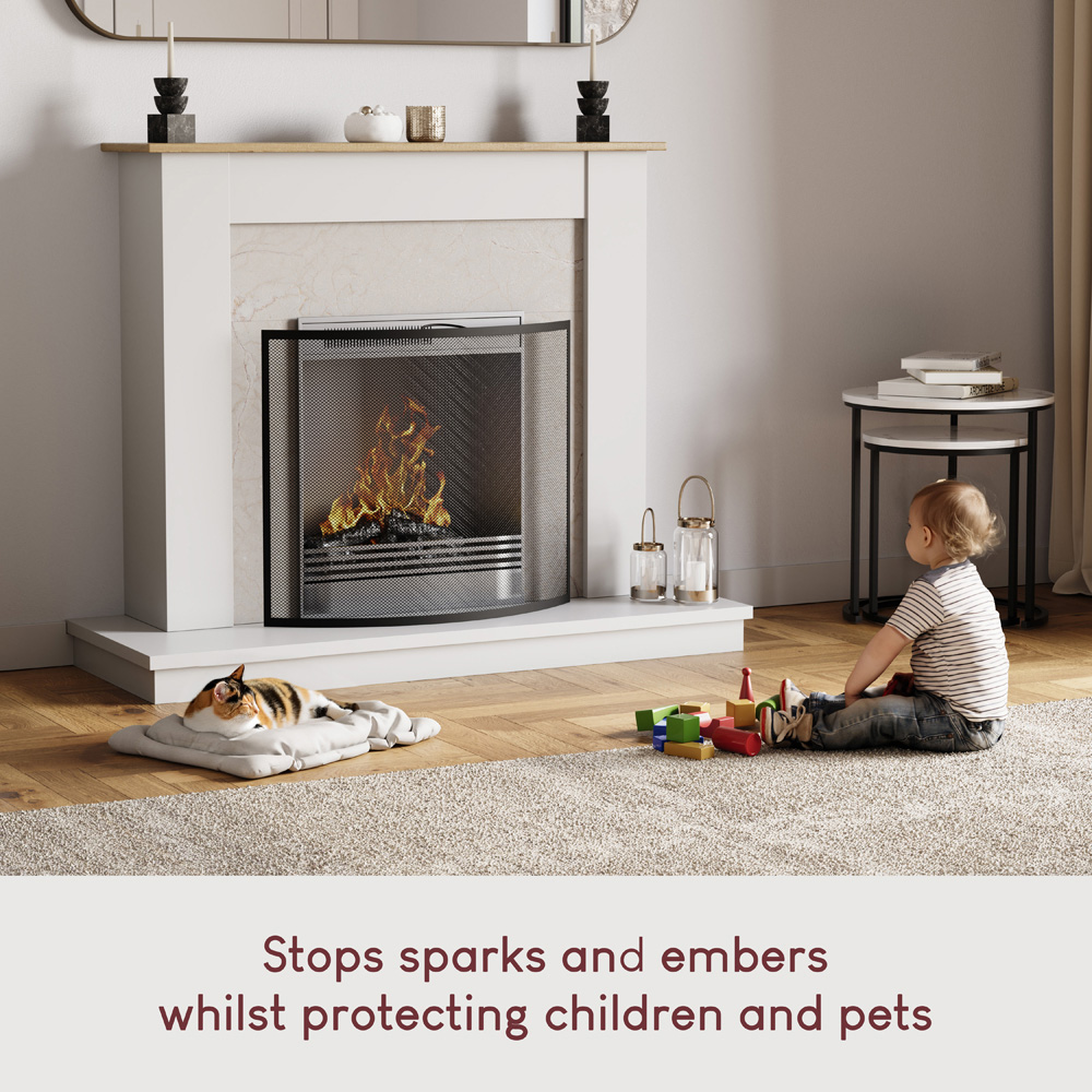 Fire Vida Black Buckton Fire Guard Image 2