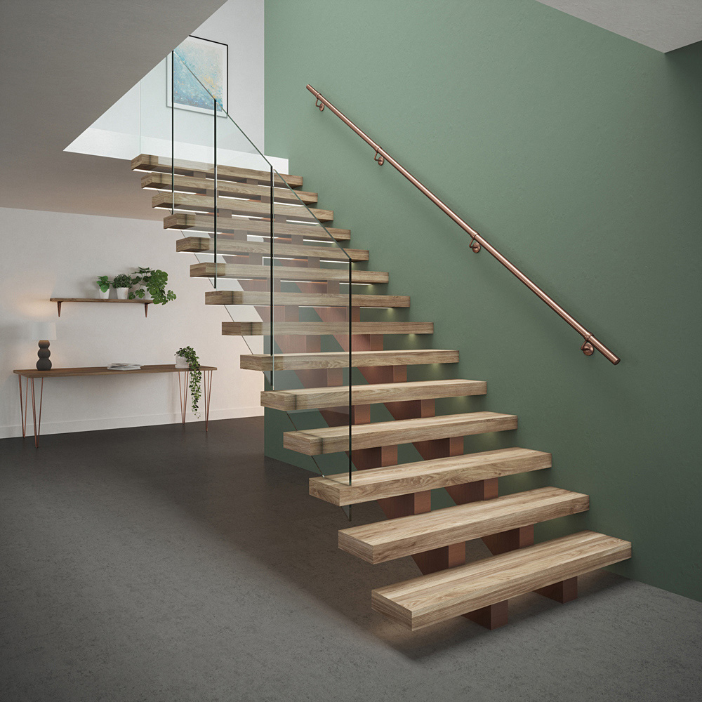 Rothley Stainless Steel Antique Copper Stair Hand Rail Kit 3.6m Image 9