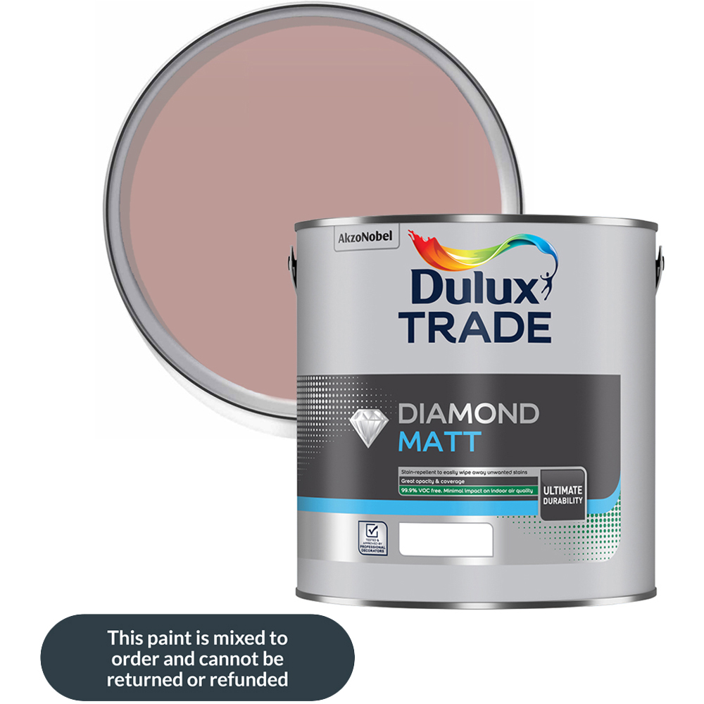 Dulux Trade Pressed Petal Walls and Ceilings Diamond Matt Paint 2.5L Image 1