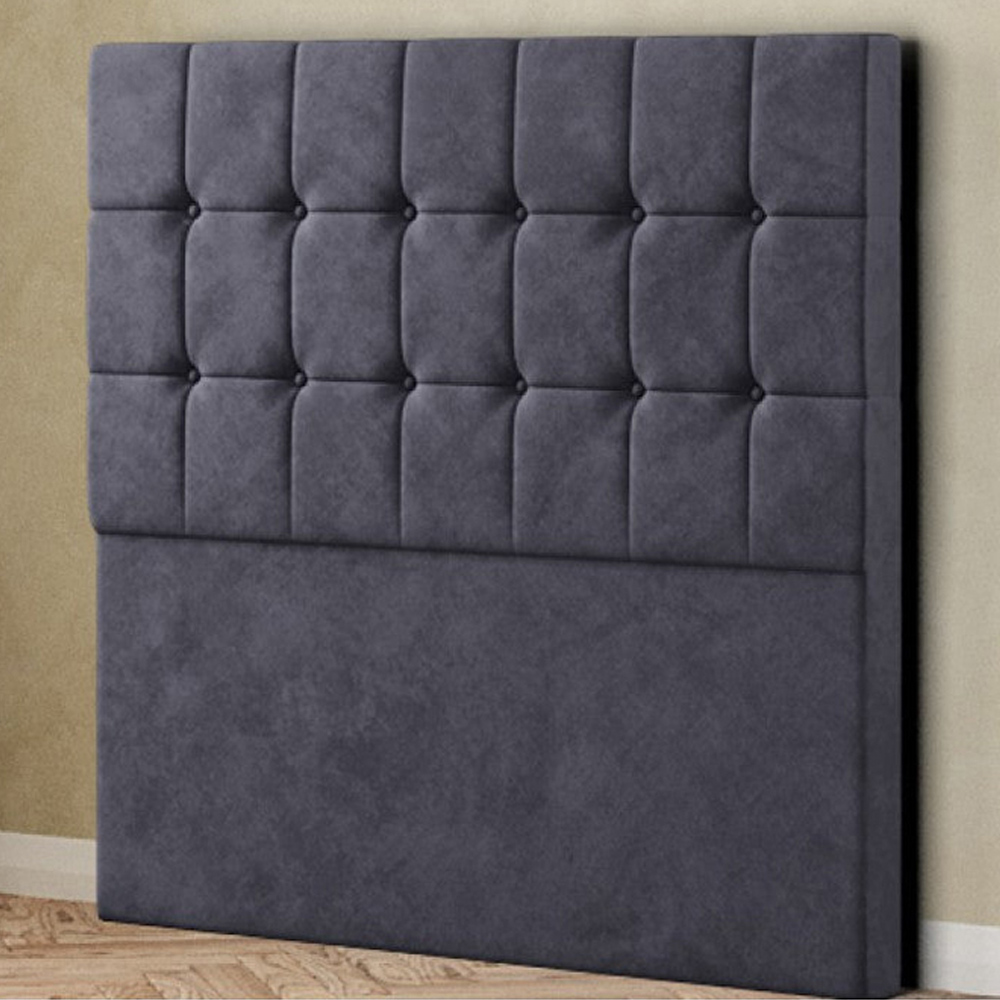 Eleganza Venezia Double Steel Plush Floor Standing Headboard Image 1
