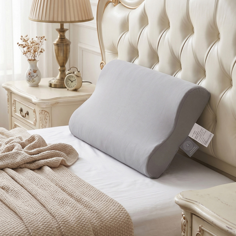 Living and Home Grey Memory Foam Cooling Pillow with Removable Cover 60 x 40cm Image 7