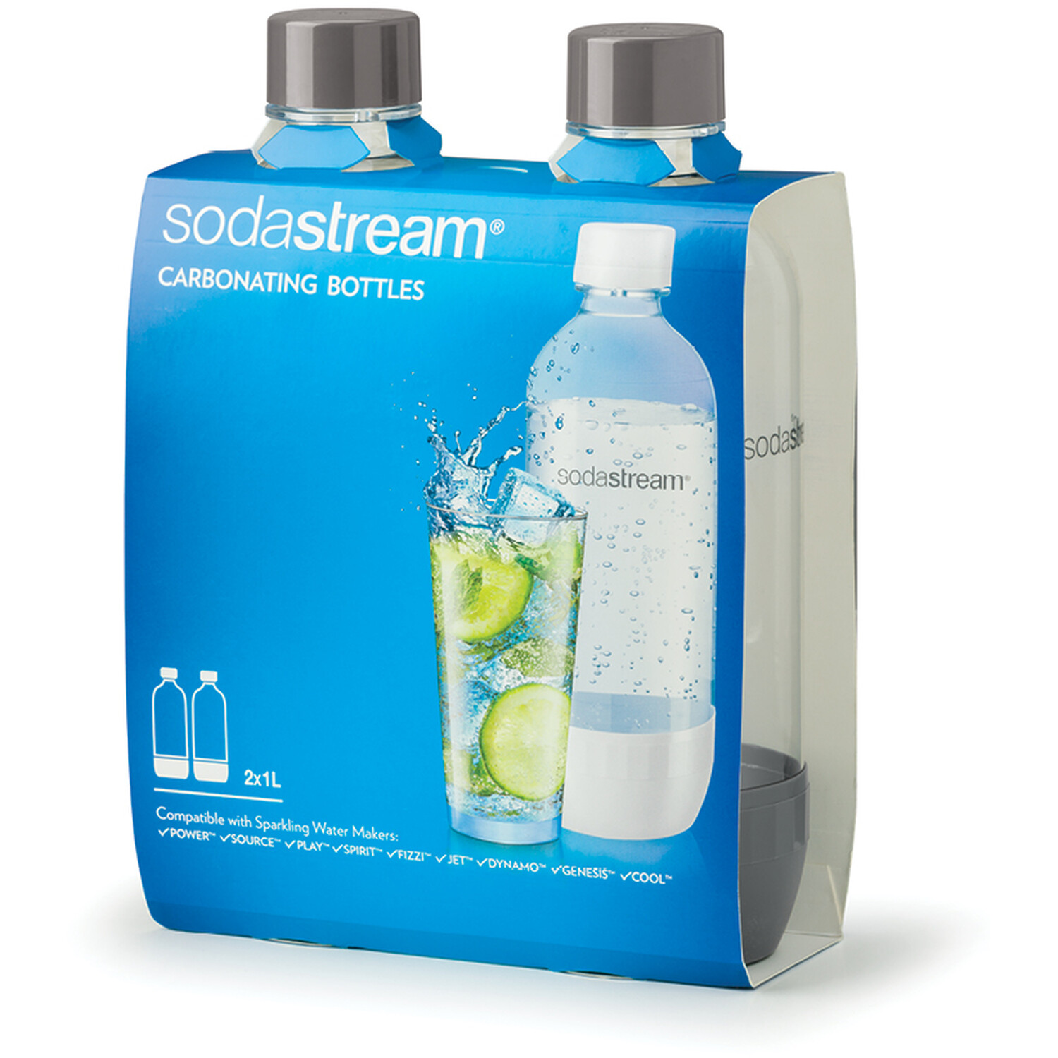 Pack of 2 SodaStream Bottles Wilko