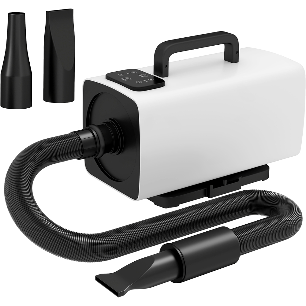 PawHut White 3 Nozzle Dog Hair Dryer with Auto Adjustable Temperature and Airflow 2200W Image 1