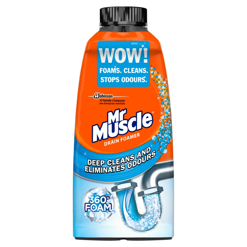 Mr Muscle 500ml Kitchen and Bathroom Drain Foamer Image 2