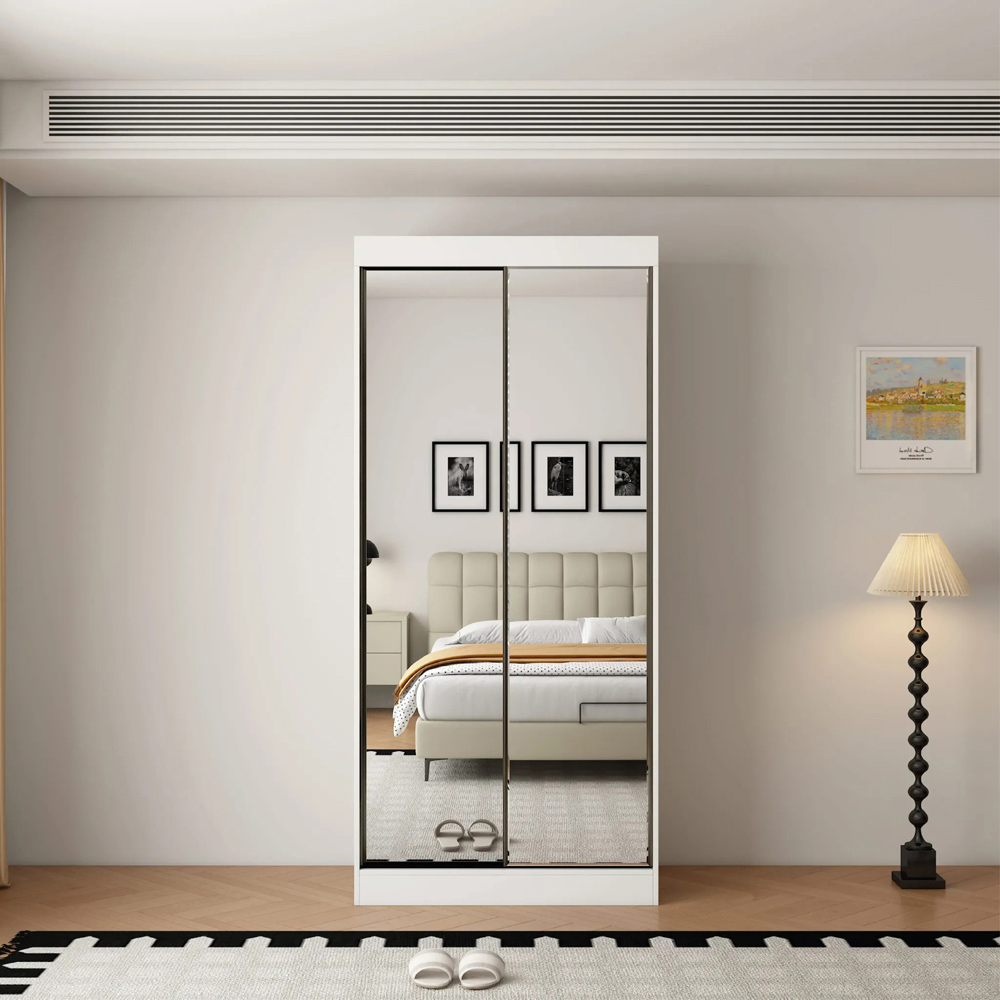 ARTESA Oracle 2 Door Full Mirrored Sliding Wardrobe Image 3