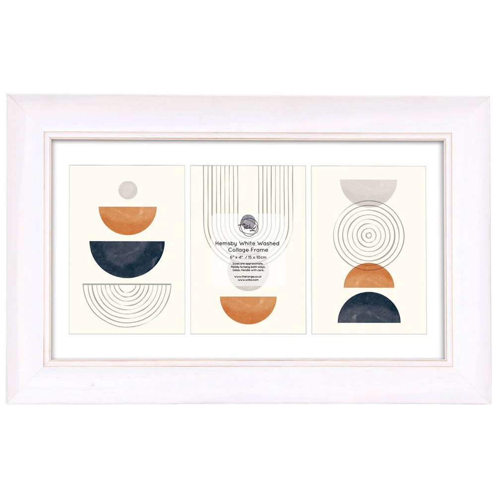 Hemsby Washed Collage Frame - White Image 1