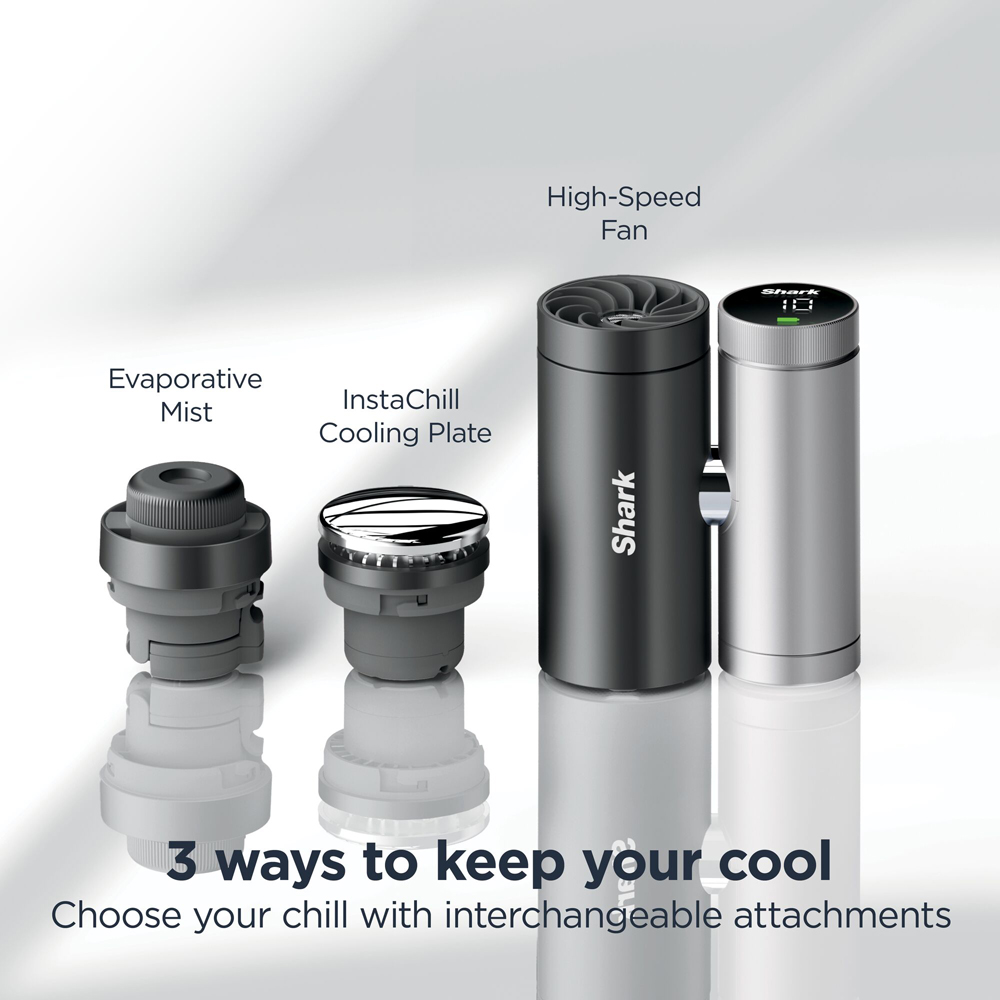 Shark Chill Pill FA022UK 3-in-1 Carbon Portable Fan Mist and InstaChill Personal Cooling System Image 4