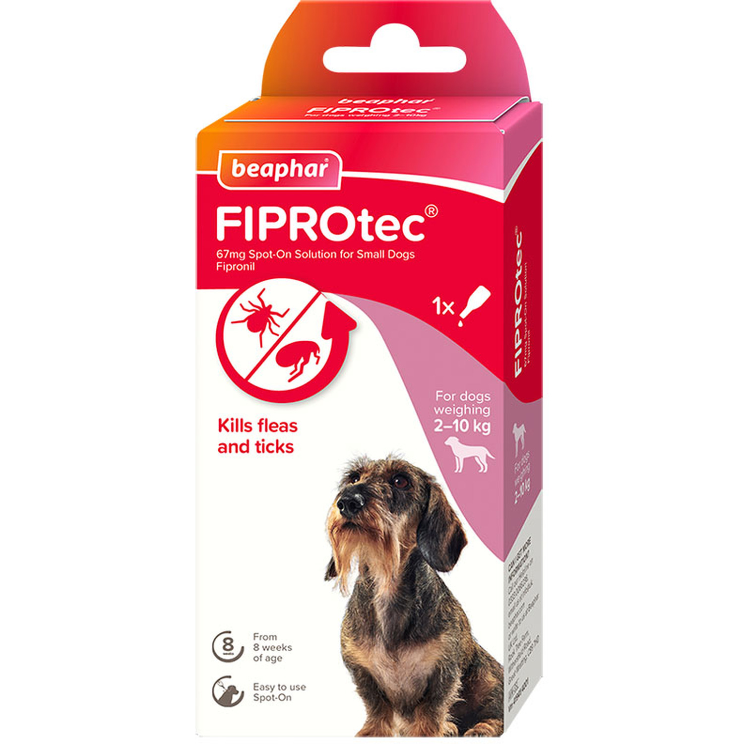 Beaphar Fiprotec Spot On Solution for Small Dogs - 1 Image
