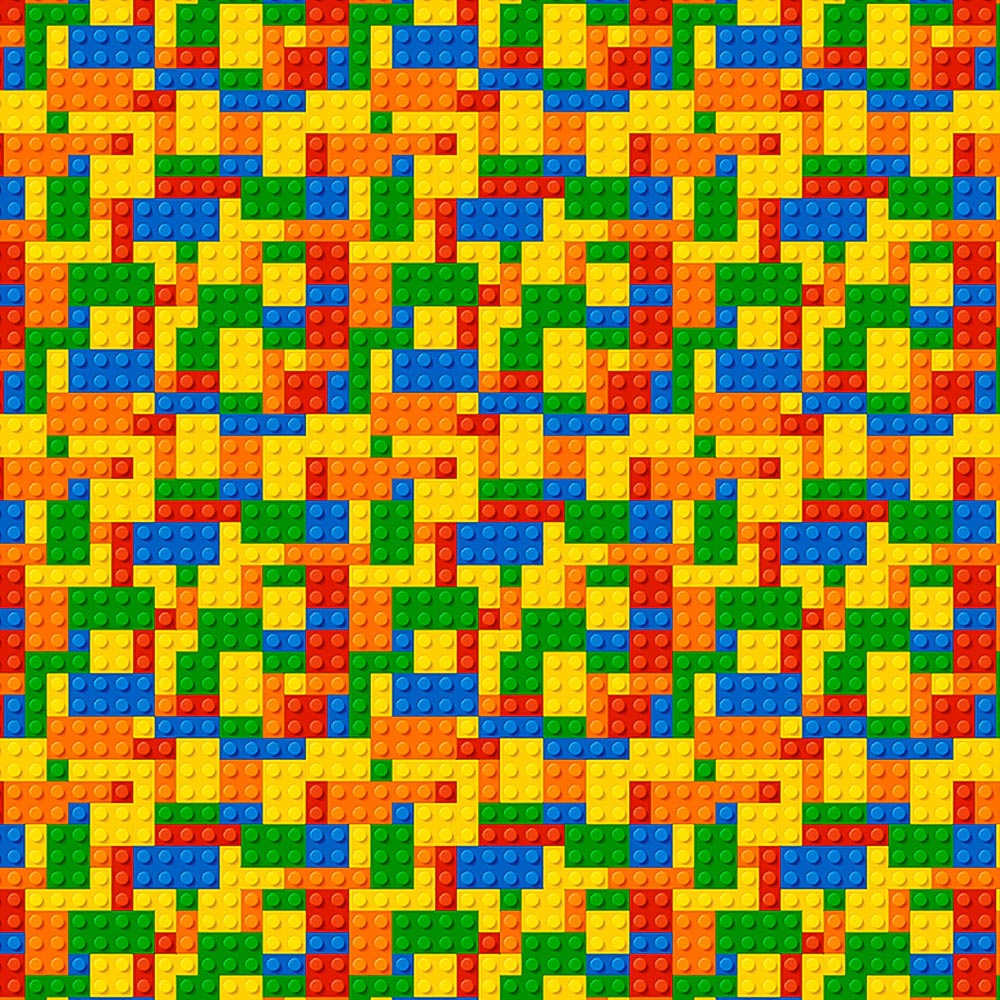 Origin Murals Toy Bricks Multicolour Wall Mural Image 2