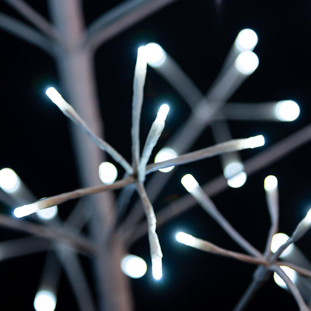 Shatchi Cool White LED Pre-Lit Twig Artificial Christmas Tree 4ft Image 3
