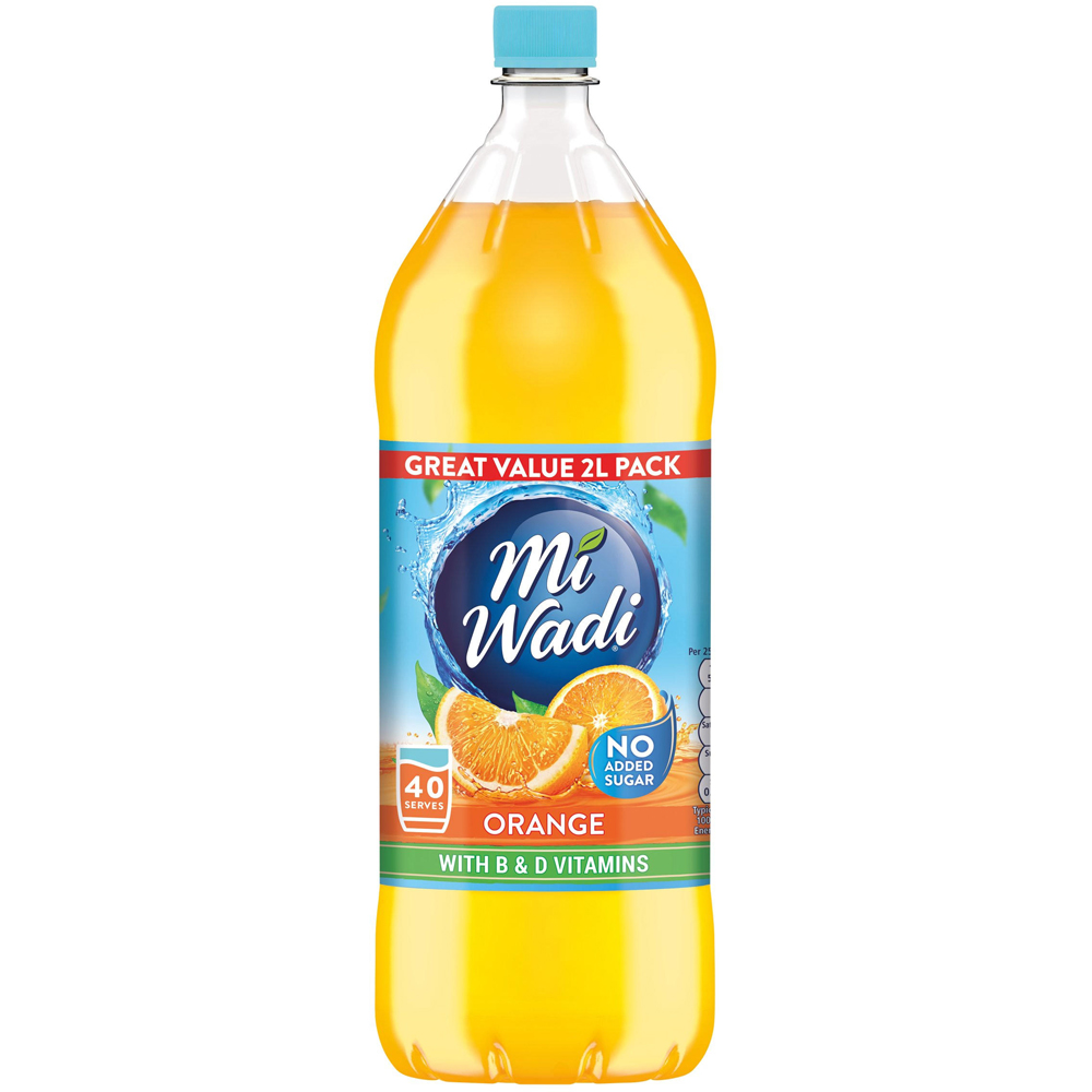 MiWadi Orange No Added Sugar Squash 2L Image