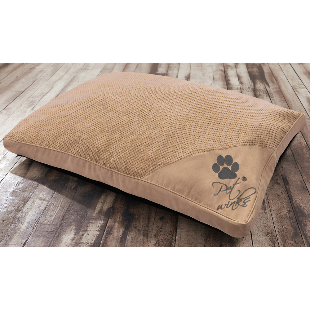 Petwinks Natural Honeycomb Pattern Plush Soft Non-Slip Floor Cushion 78 x 120cm Image 2