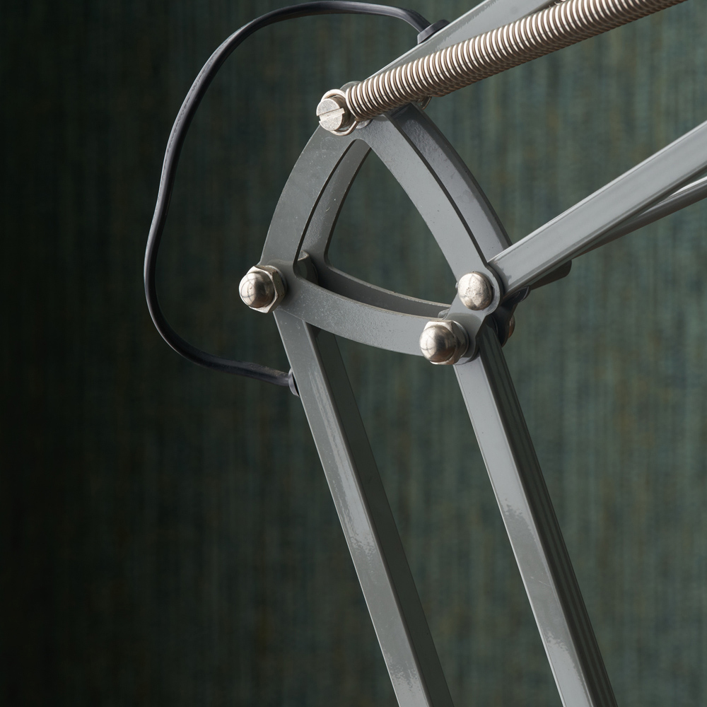 Pacific Lifestyle Alonzo Grey Metal Floor Lamp Image 4