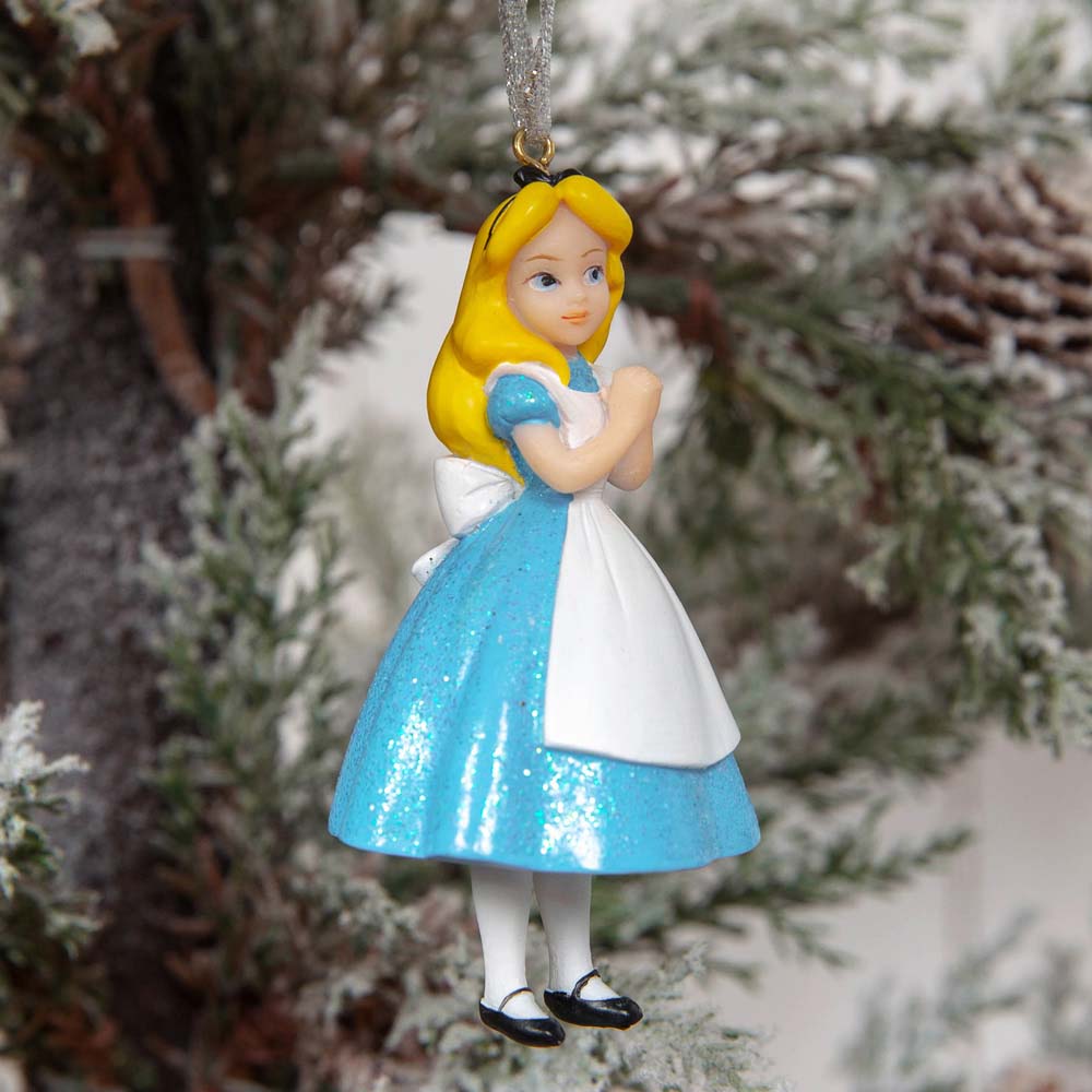Disney Alice in Wonderland Christmas Tree Ornaments 4 Pack Image 5
