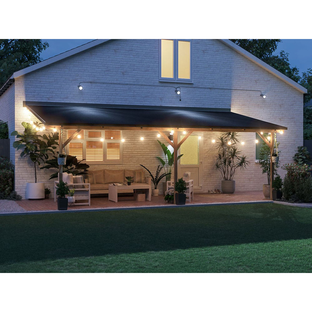 Dunster House Utopia 6 x 3m Brown Wall Mounted Superfelt Lean To Gazebo Image 5