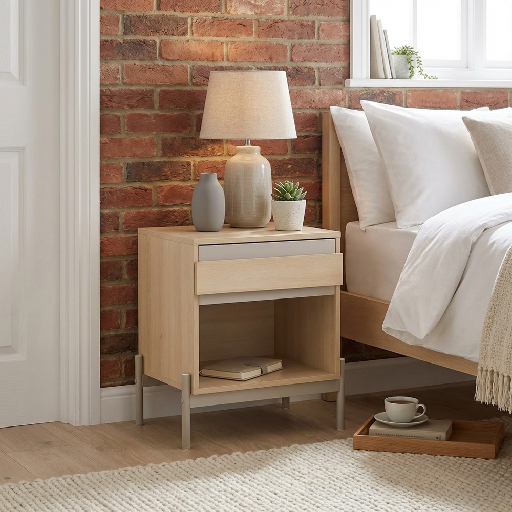 Sofia Bedside Table - Natural Image 3
