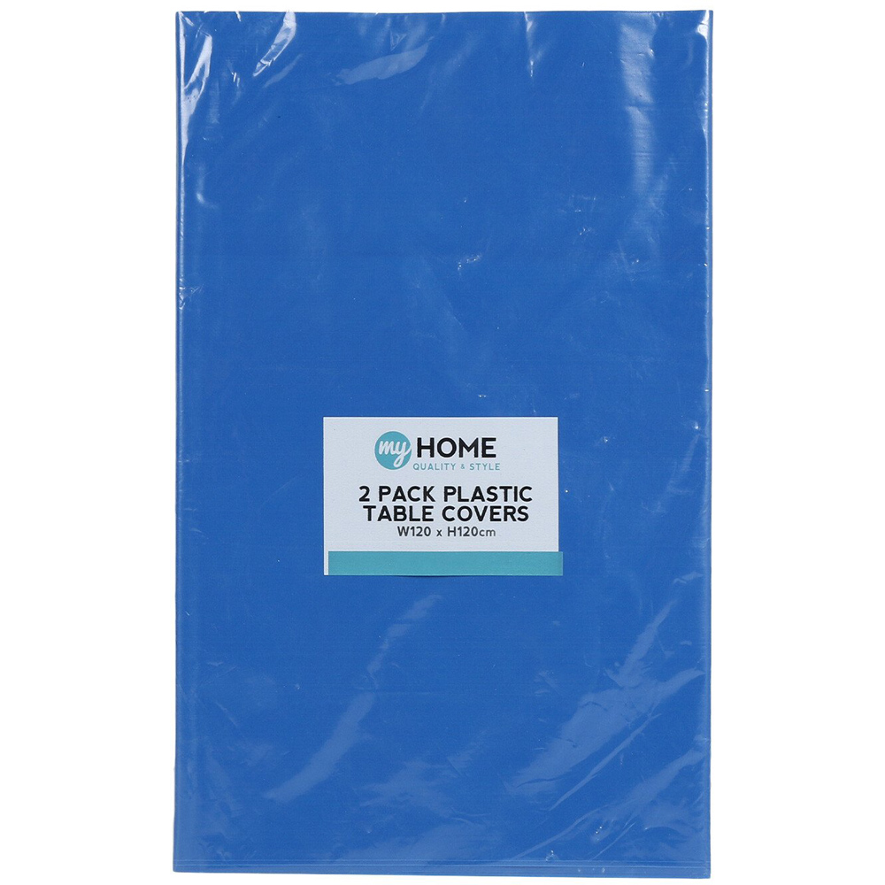 Single My Home Plastic Table Cover 120 x 120cm in Assorted styles Image 4