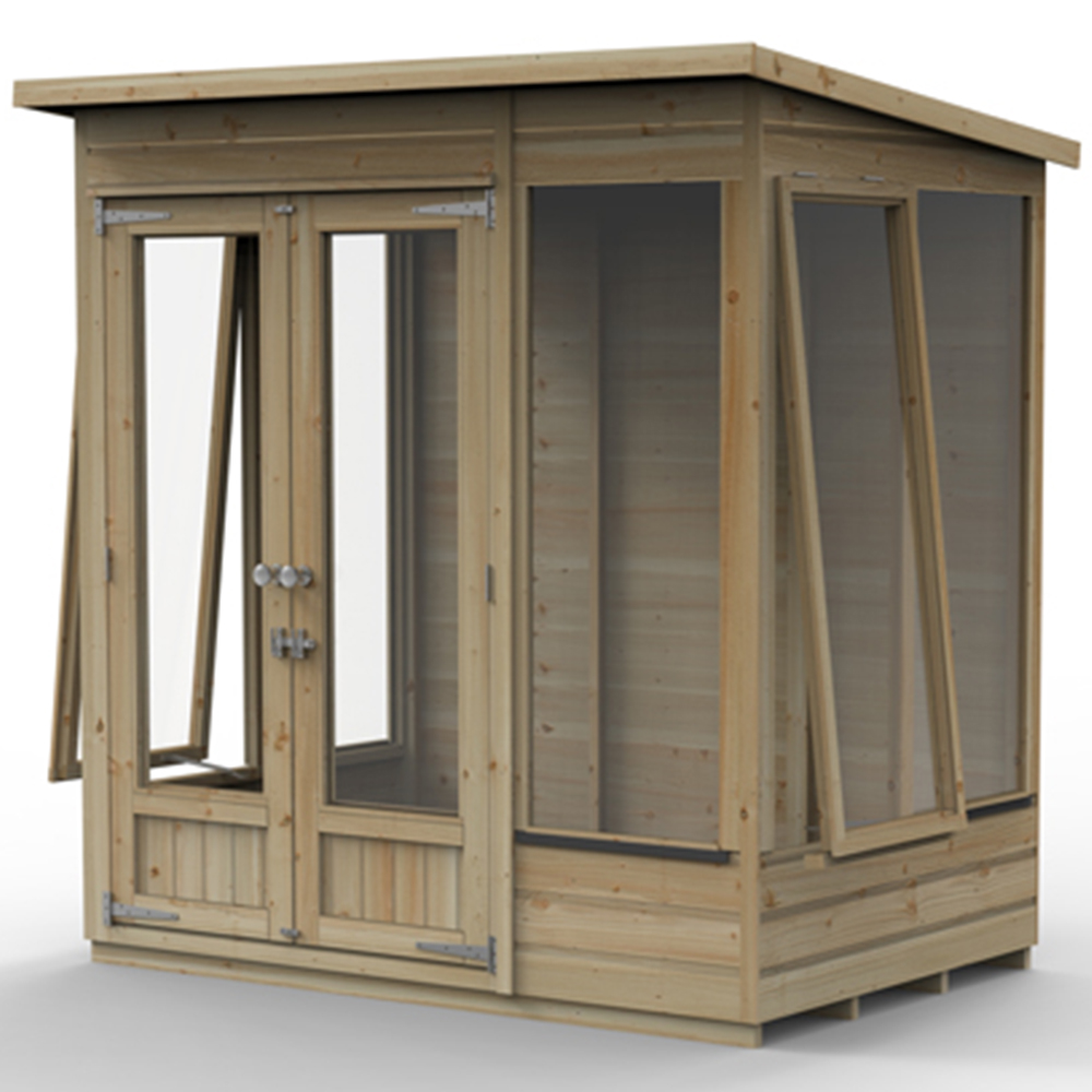 Forest Garden Beckwood 6 x 4ft 2 Opening Pent Summerhouse Image 5