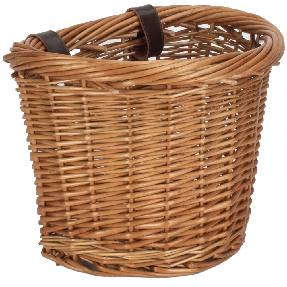 Red Hamper Heritage Oval Bicycle Bike Basket Image 1