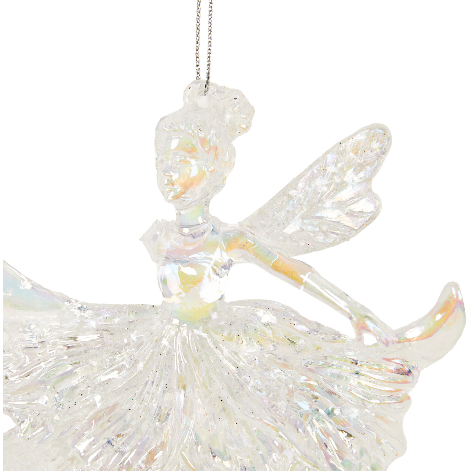 Frosted White Glitter Fairy - White Image 5