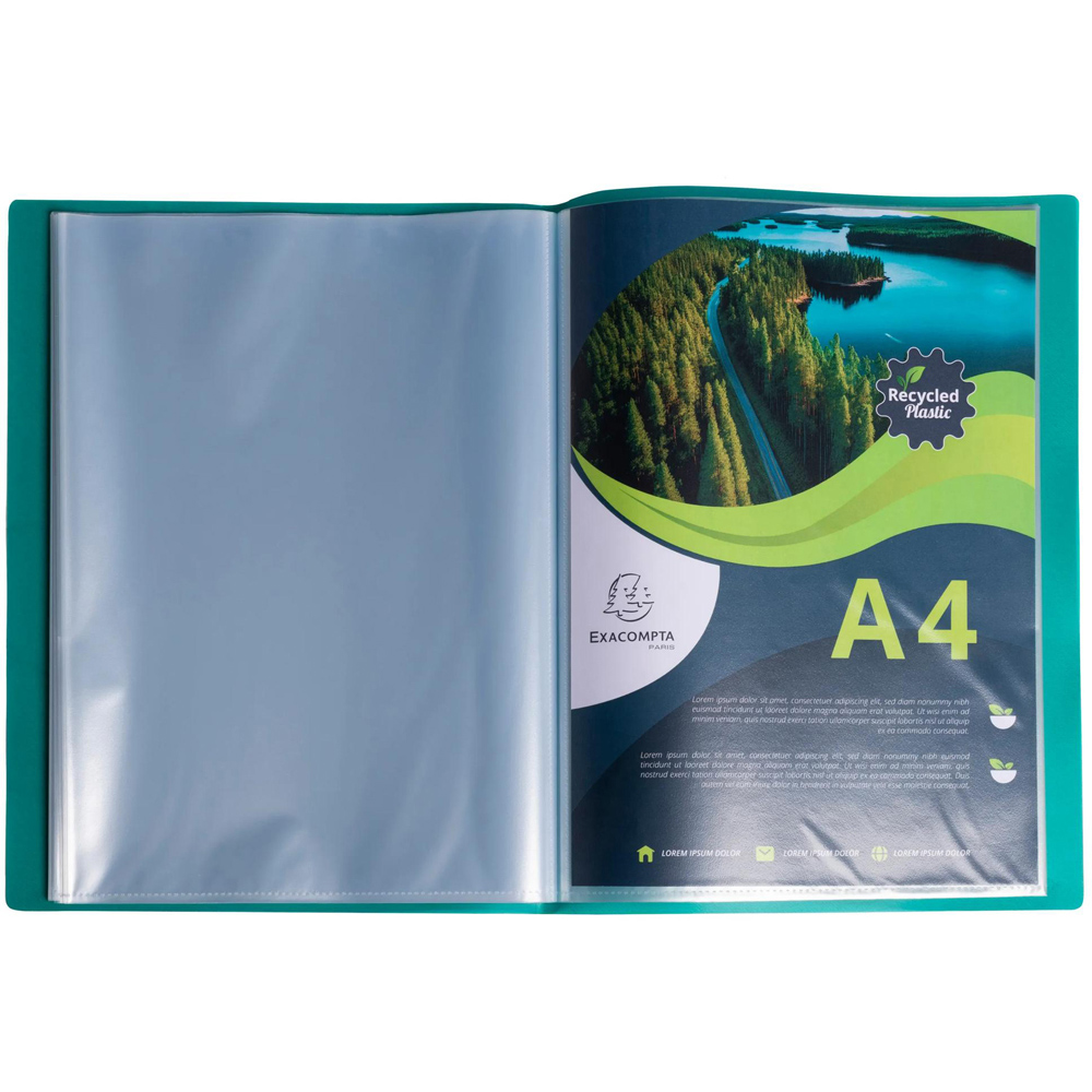 Exacompta Opak A4 Multicolour 60 Pocket PP Display Book 15 Pack Image 3
