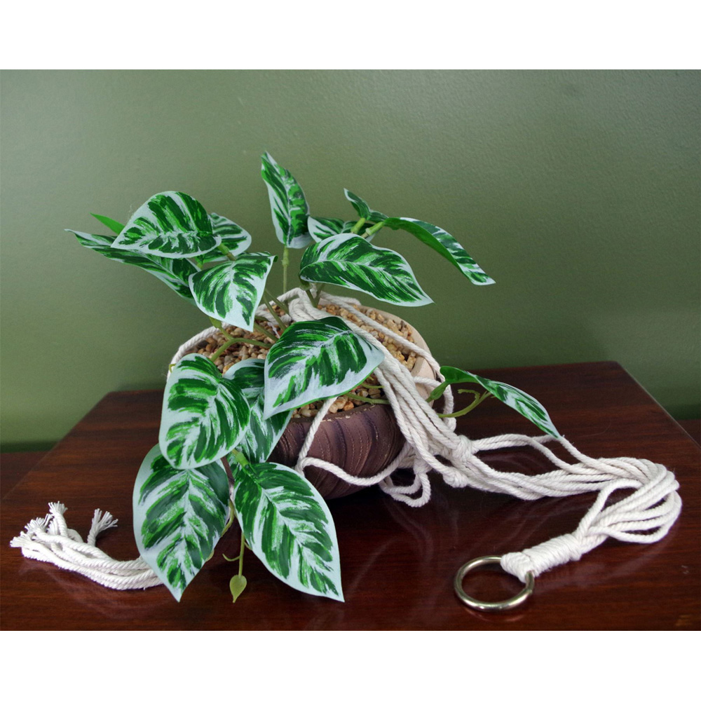 Leaf Hanging Pothos Artificial Plant with Planter 85cm Image 5