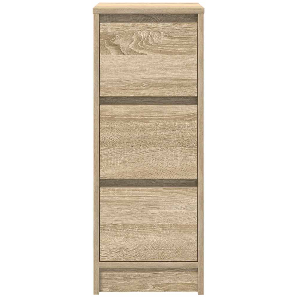 vidaXL 3 Drawer Sonoma Oak Sideboard Image 6