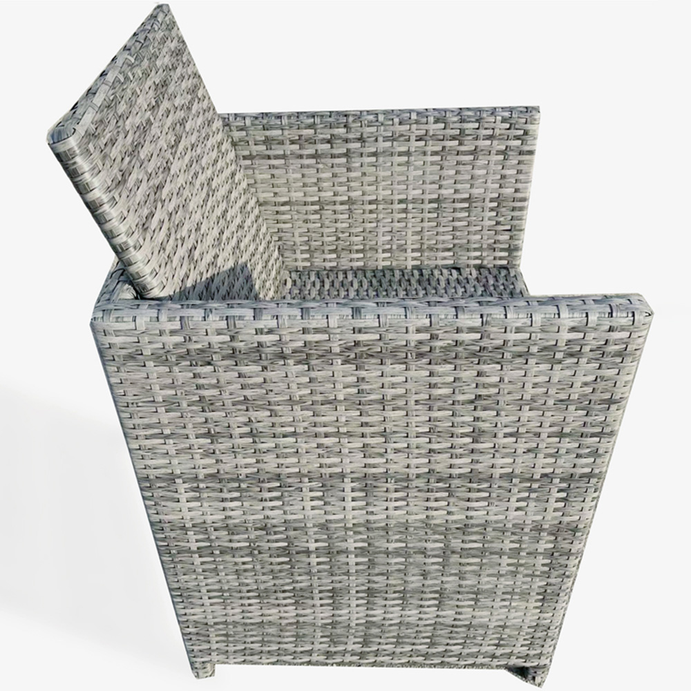 Furniture One 8 Seater Rattan Dining Set Grey Image 4