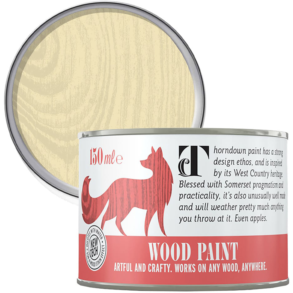 Thorndown Chantry Cream Satin Wood Paint 150ml Image 1
