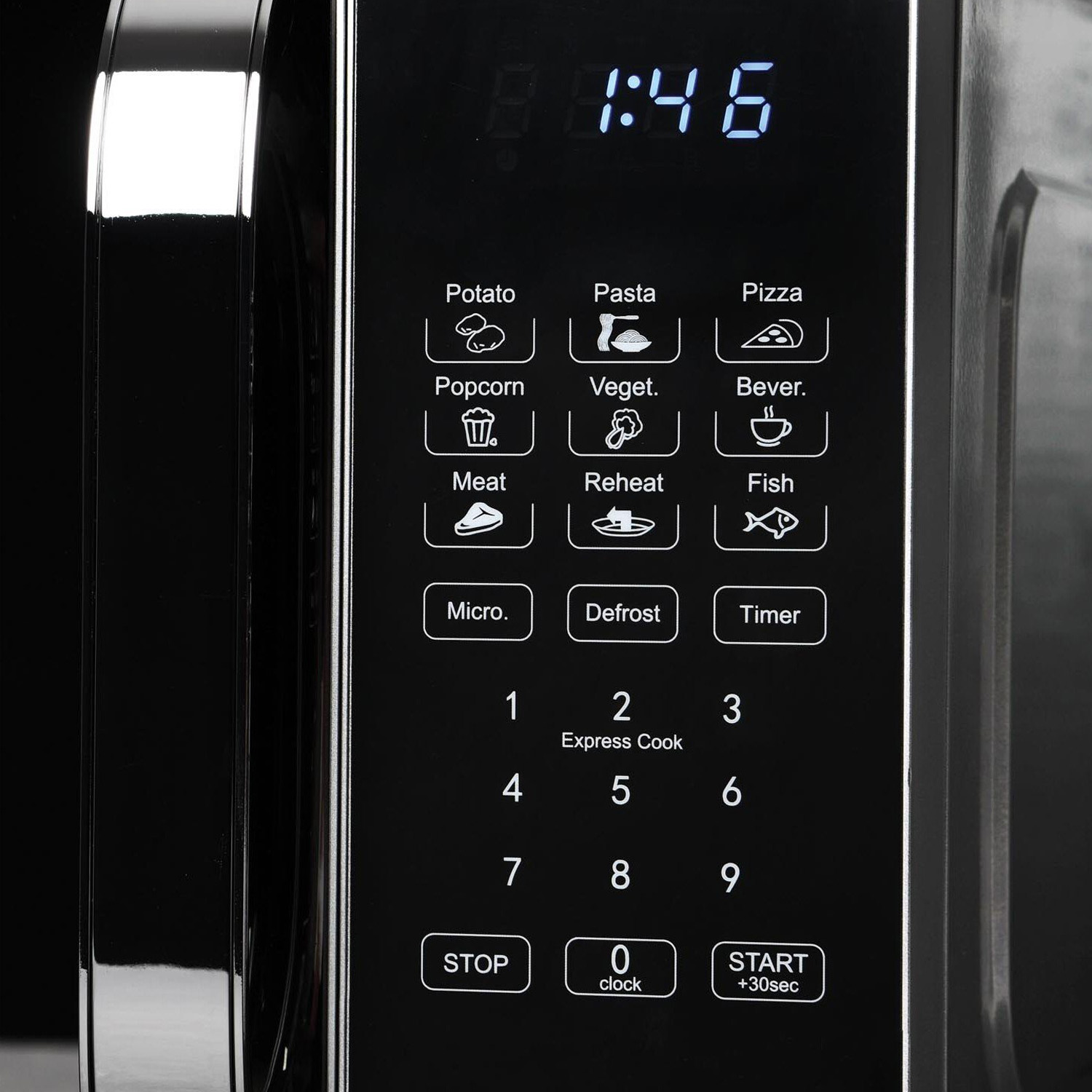 Silver Digital 20L Microwave - Silver Image 5