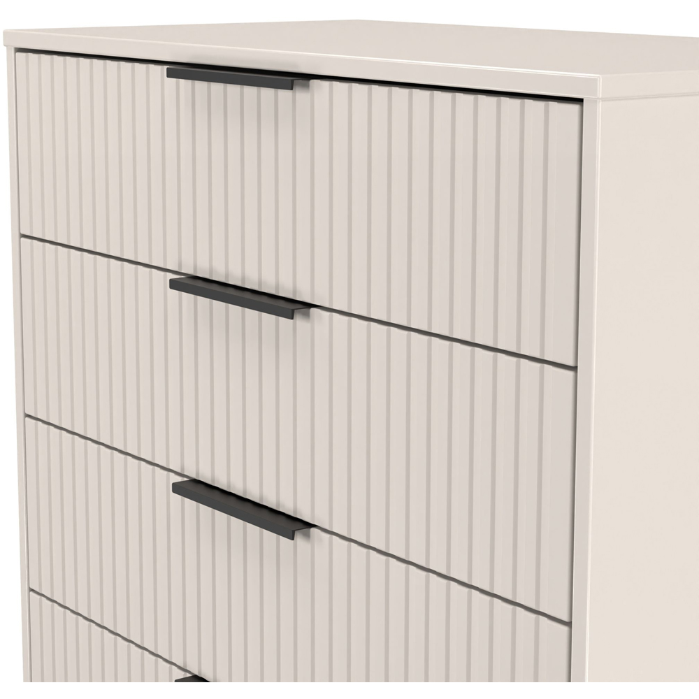 Crowndale Fluted 5 Drawer Kashmir Matt Chest of Drawers Ready Assembled Image 5