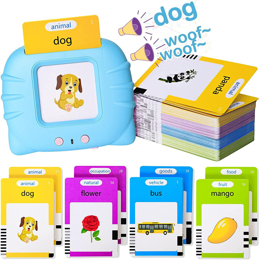 Dyzi Toddlers Blue Talking Flash Card Learning Toy Image 5