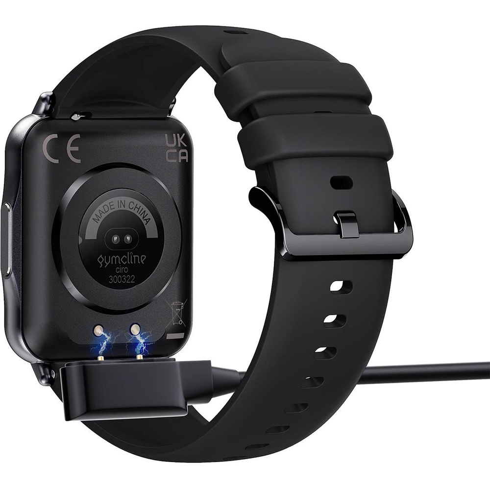Gymcline Ciro Black Fitness Tracker with 25 Sports Modes Image 3