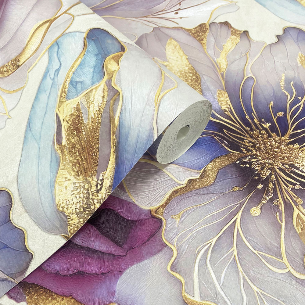 Muriva Renata Floral Multicolour Wallpaper Image 4