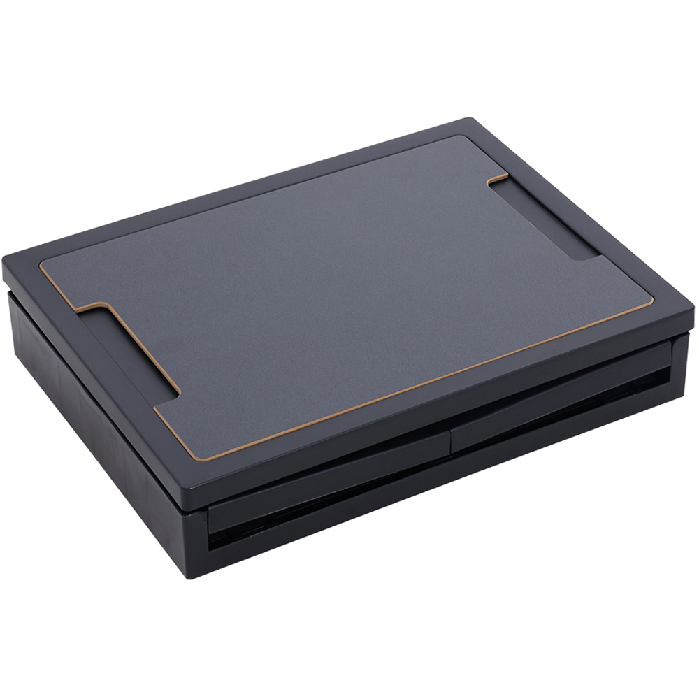 Living and Home Black Outdoor Foldable Camping Storage Box with Base 30 x 53cm Image 3