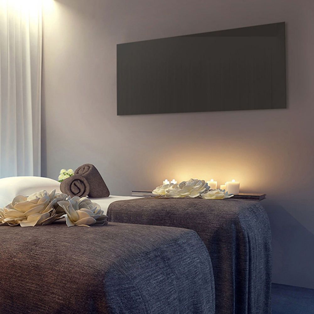 Mirrorstone Black Quartz Glass WiFi Infrared Heating Panel 700W Image 2