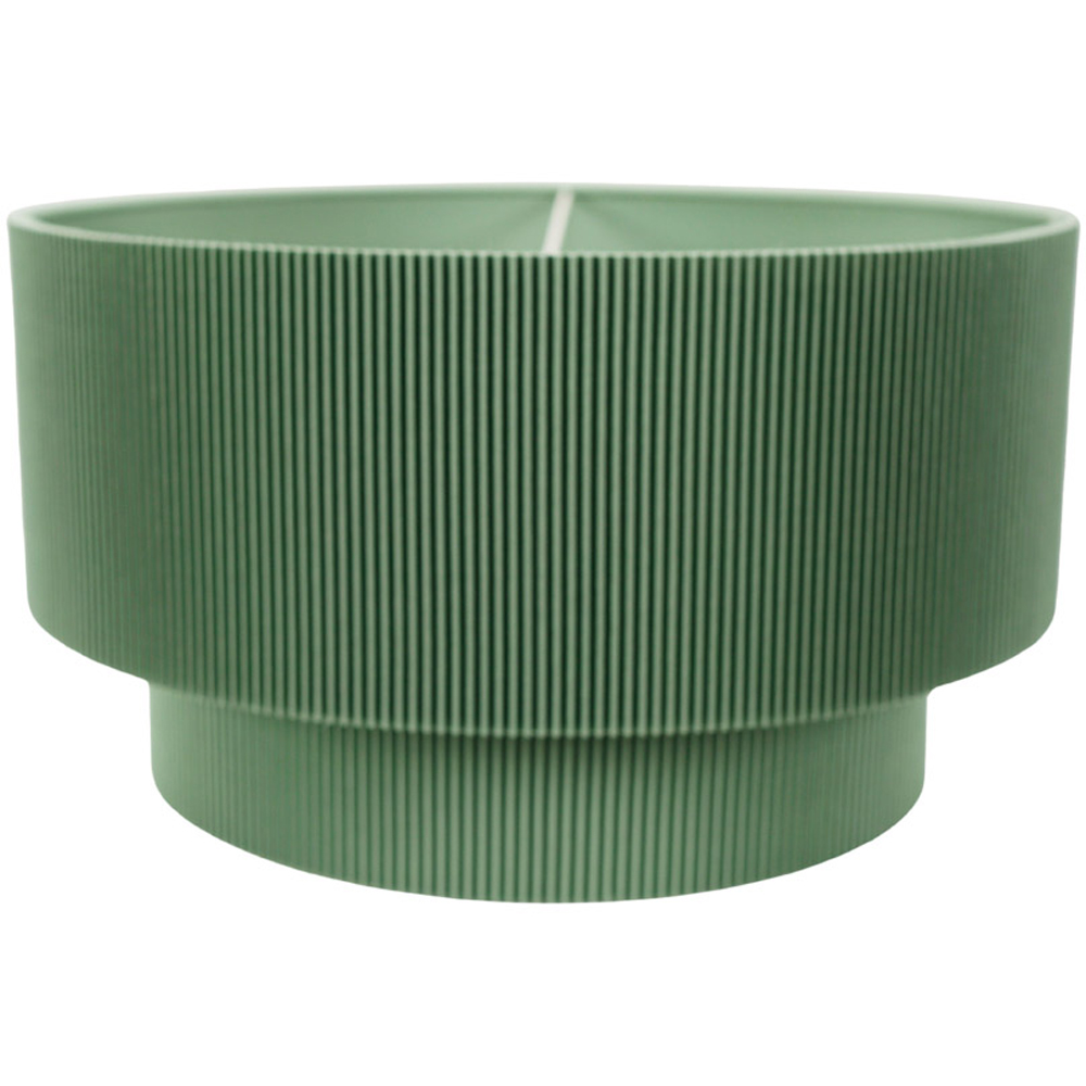 ValueLights Mason 2 Tier Green Ruched Crinkle Lamp Shade Image 1