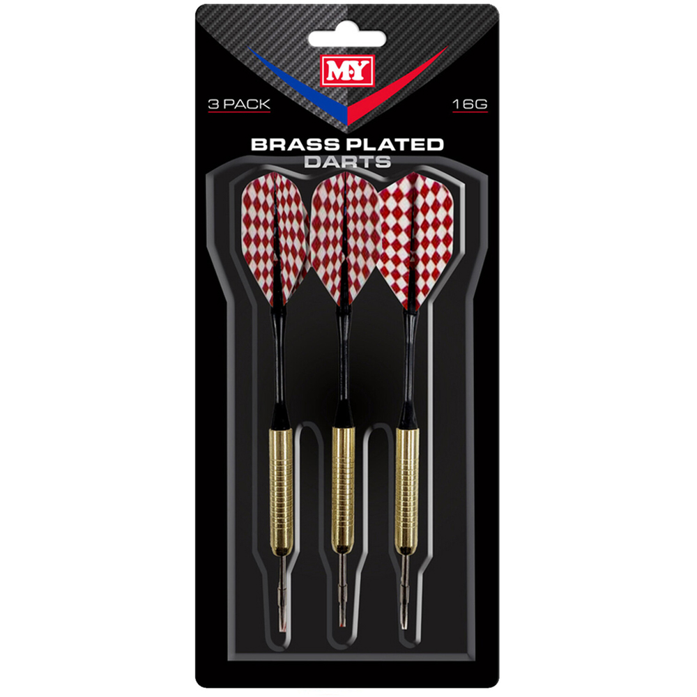 Pack of 3 Brass Plated Darts Image 3