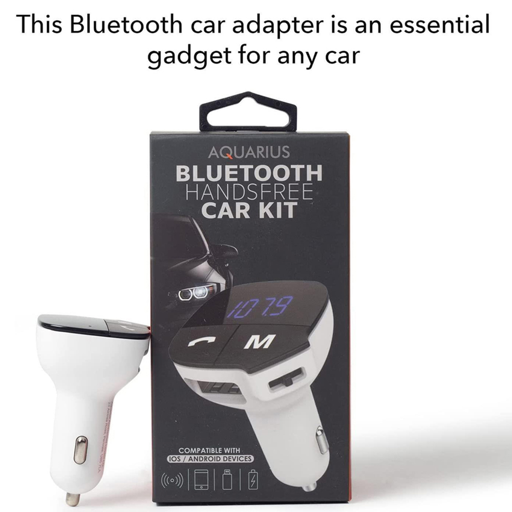 Aquarius White Bluetooth Car Adapter 2 Pack Image 7