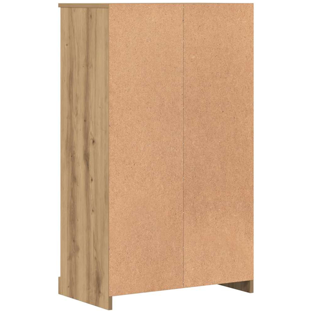 vidaXL 2 Door 2 Shelf Artisan Oak Highboard Image 6
