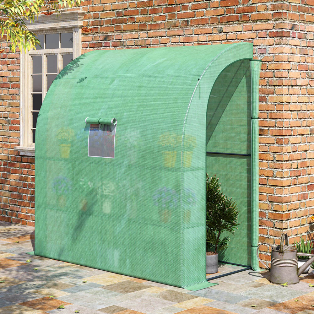 Outsunny Green 3.2 x 6.5ft 3-Tier Walk In Greenhouse Image 2