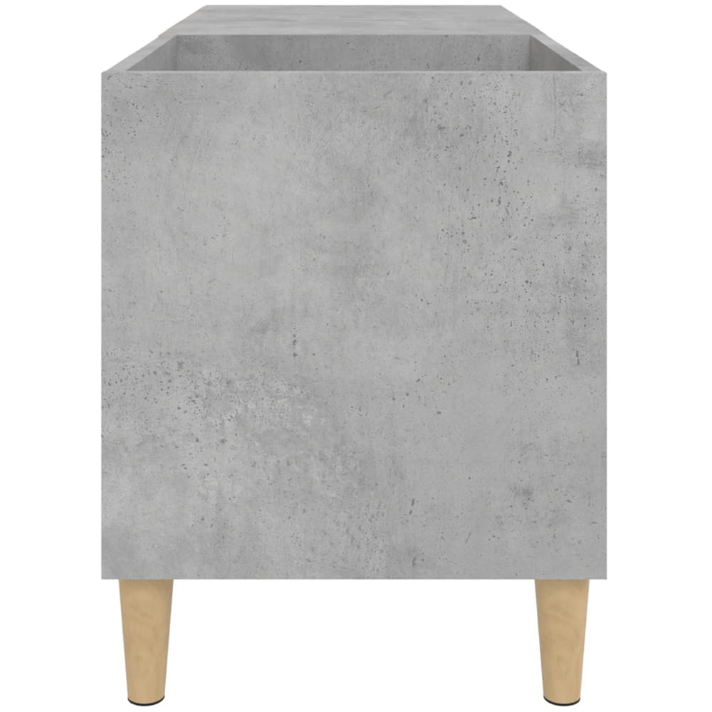 vidaXL 2 Shelf Concrete Grey Record Cabinet Image 5