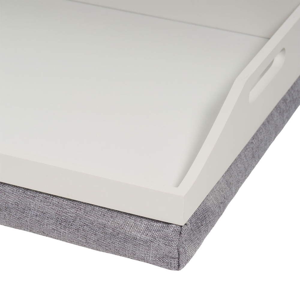 Premium White and Grey Lap Tray Image 4
