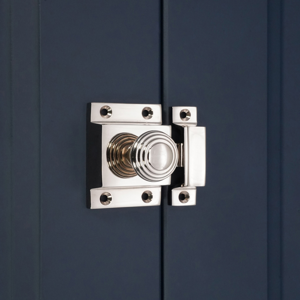 Spira Brass Beehive Polished Nickel Cupboard Catch Image 2