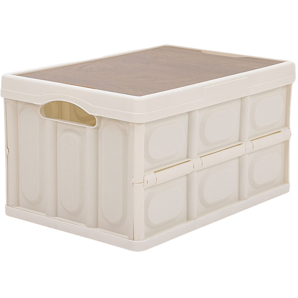 Living and Home 55L Pink Foldable Outdoor Camping Storage Box Image 1