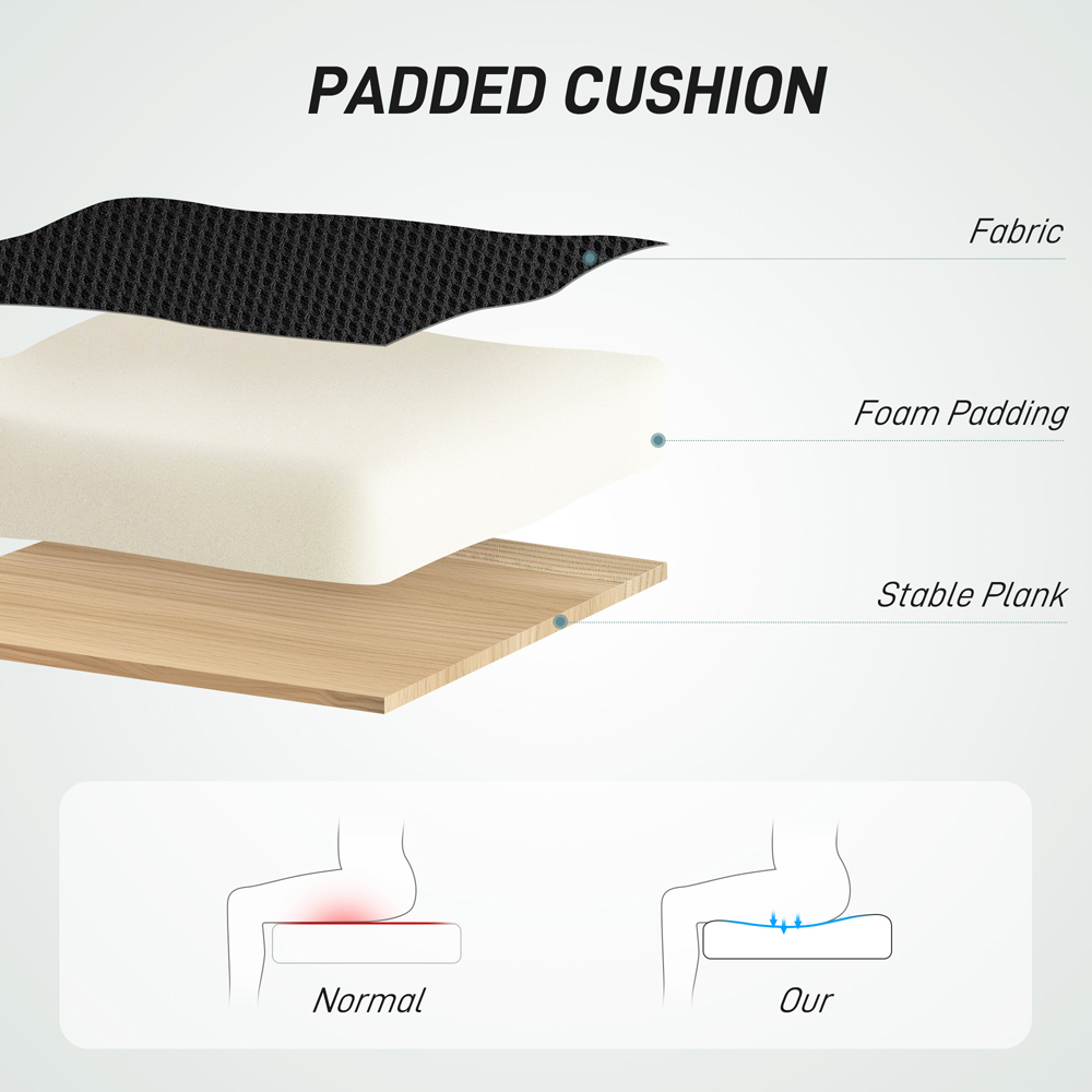 Portland Black Drafting Stool Chair with Adjustable Armrest Image 5