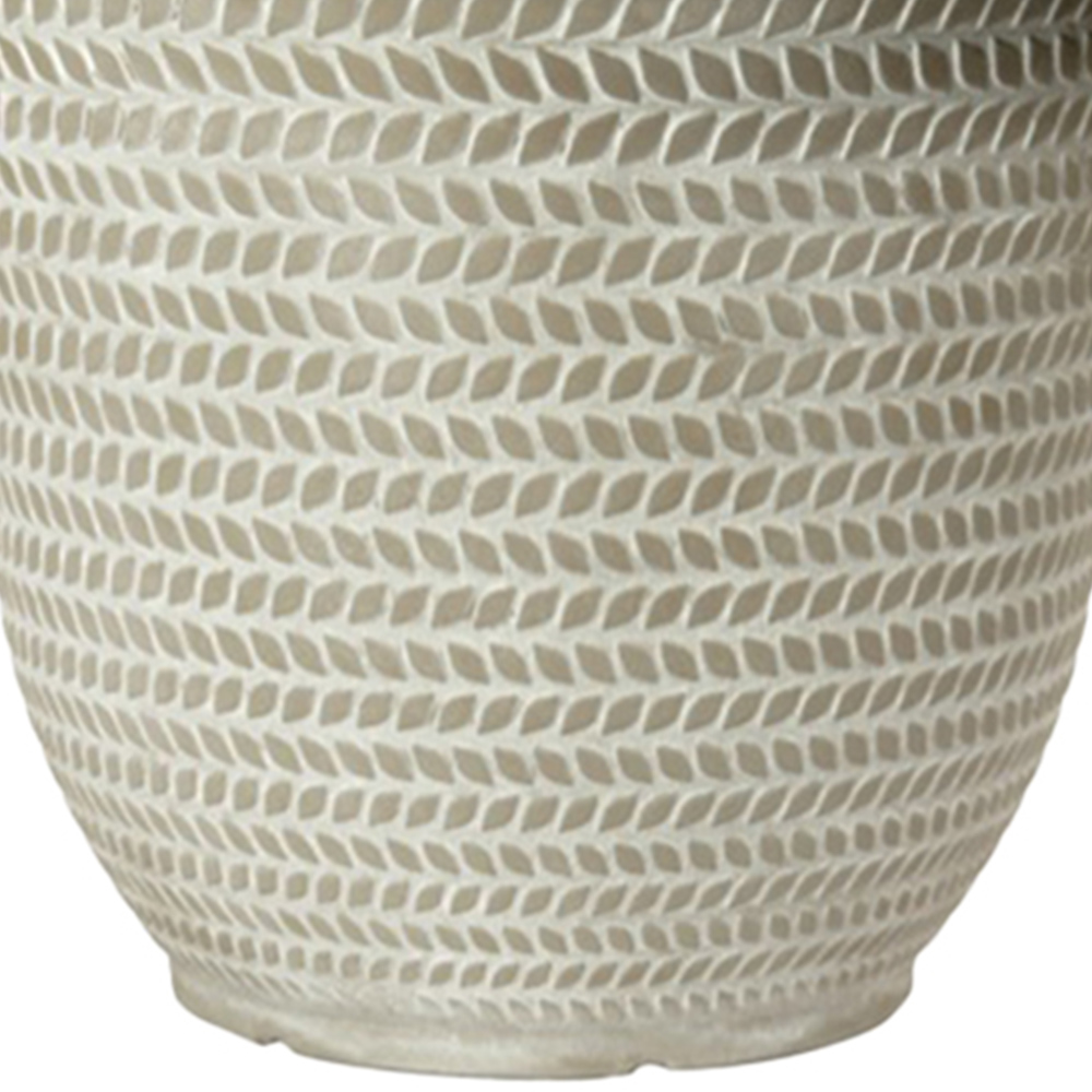Wilko Parker Washed Taupe Round Planters 30cm 2 Pack Image 3