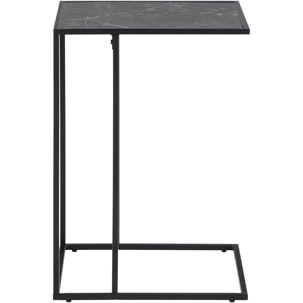 Florence Infinity Matt Black Side Table Image 4
